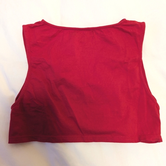 Motel Rocks Crop Top in Fuschia Pink, size Large - Picture 4 of 6